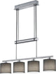 Trio garda - lampe suspendue - nickel mat - excl. 4x e14 28w
