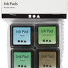 Creativ Company Stamp Ink Groene Tinten Olive Aqua, 4st.