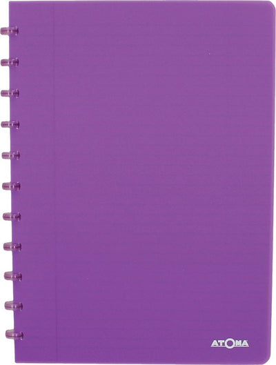Carnet tendance Atoma, ft a4, 144 pages, ligné, violet transparent