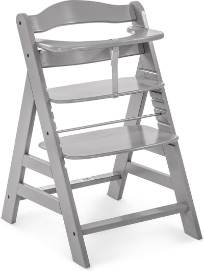 Hauck alpha+ - chaise haute - bois de hêtre certifié FSC® - gris