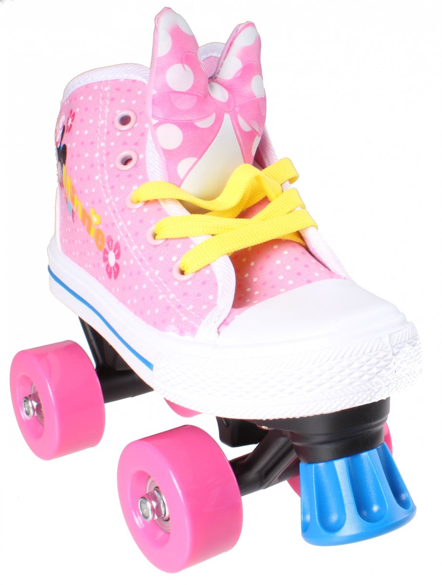 Minnie Mouse Roller Skates Girls Pink White Taille 28