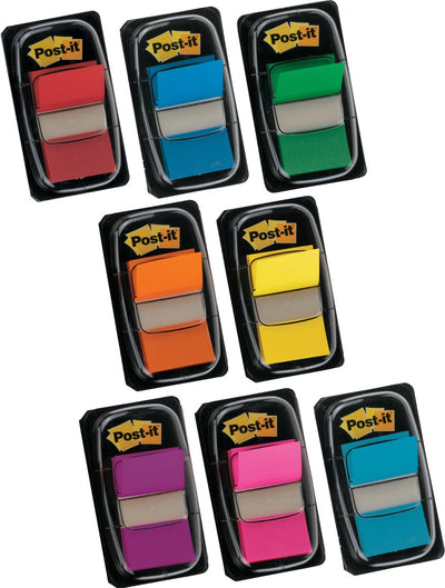Index post-it 680-3-gr 25mm vert inscriptible facilement amovible 50 feuilles