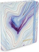 Carnet d'adresses Peter Pauper grand - agate bleue - avec fermeture élastique - 16x21 cm