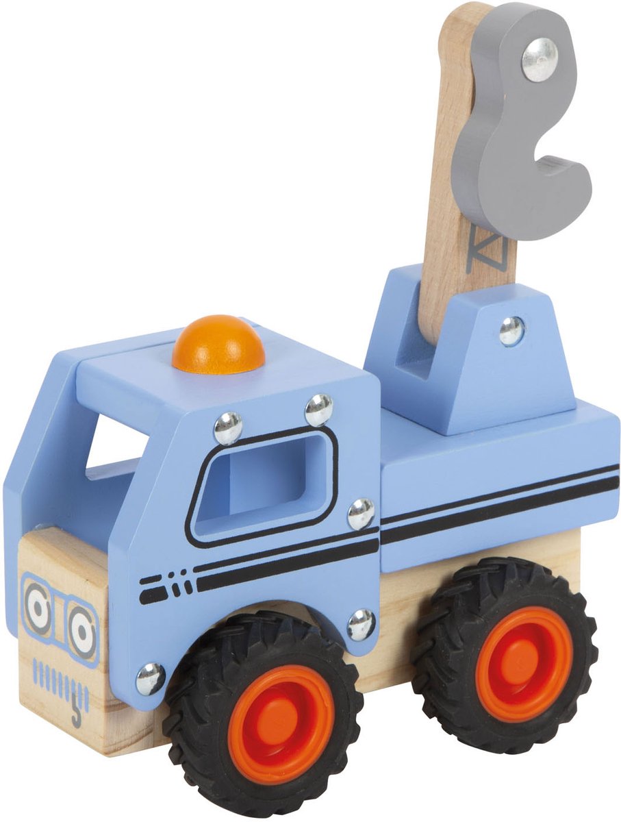 Bleu de dépanneuse en bois à petit pied