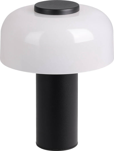 Lampe de table Eglo ponente - variateur tactile - sans fil - LED - 20 cm - noir et blanc - lumière blanche orientable - rechargeable - extérieur et intérieur