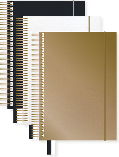 Livre à spirale Kangaro - pur croco - a5 - ligne - 3 couleurs - k-pm610022skz