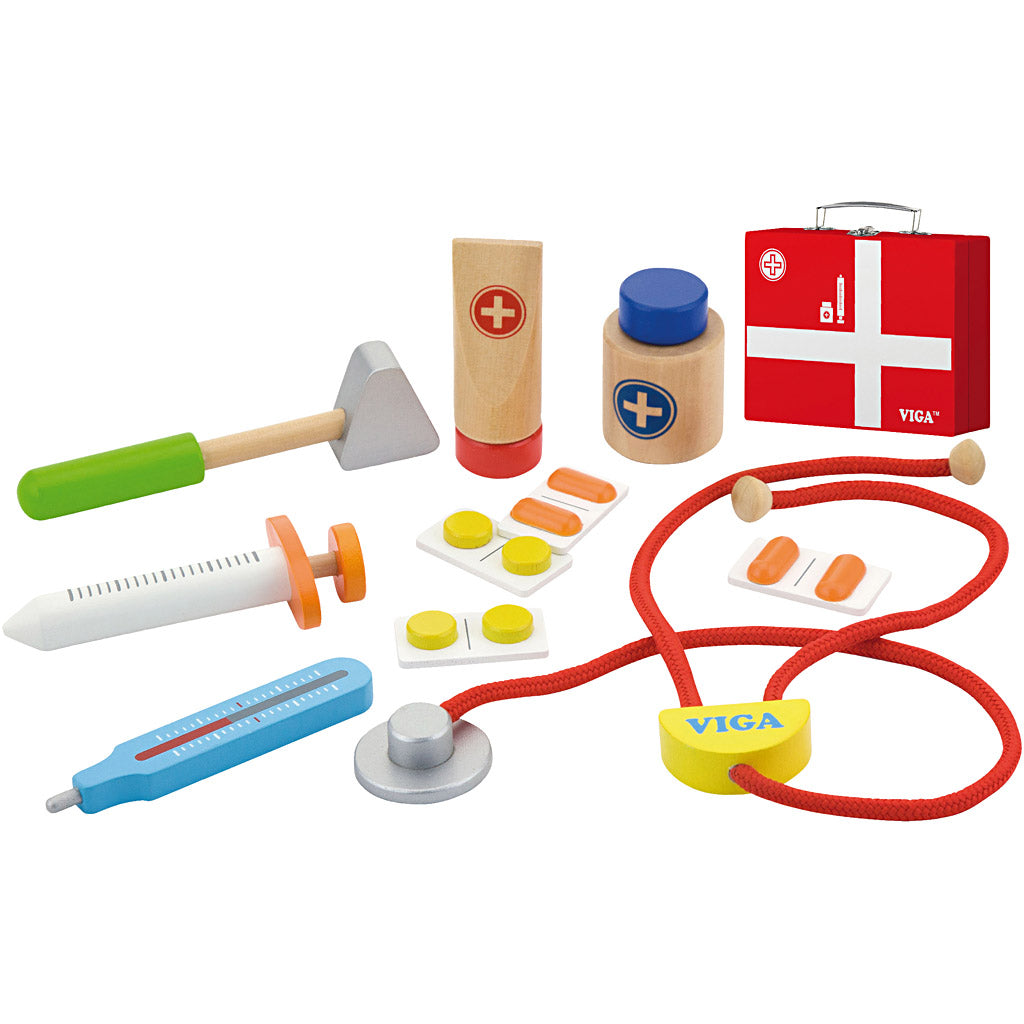Https : www.cchobby.nl viga-wooden-doctor-play-set-11-parts-1-set