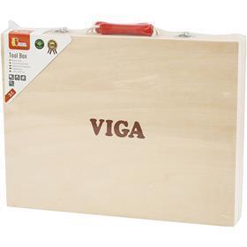 Boîte à outils en bois Viga, dimensions 24x32 cm, 12 pièces 1 set