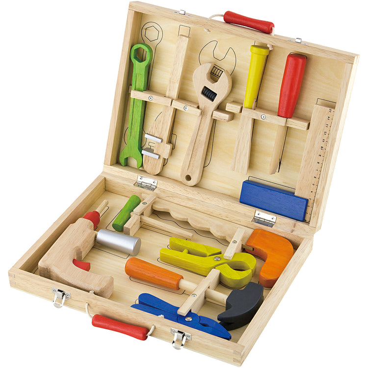 Boîte à outils en bois Viga, dimensions 24x32 cm, 12 pièces 1 set