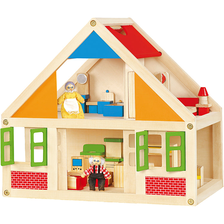Maison de poupée en bois Viga, dimensions 43x40x27 cm, 1 pièce