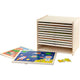 Viga porte-puzzles avec 12 puzzles, h : 275, l : 315 mm, l : 235 mm, dimensions 31x27x23 cm, 12x24 pièces, 12 pièces 1 set