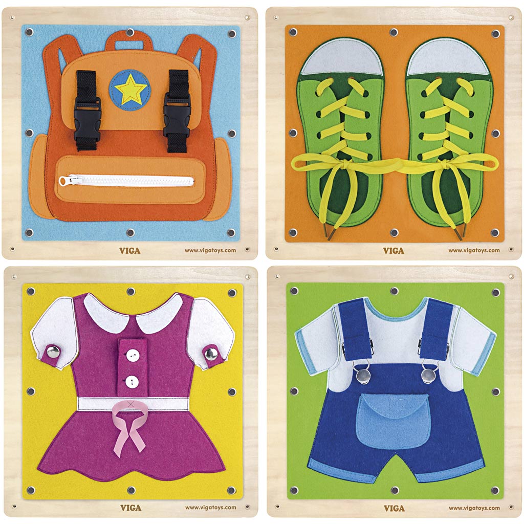 Jeu Viga pour s'habiller, taille 44x44 cm, 4 parties 1 set