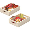 Viga jouet nourriture en bois, l: 30 cm, l: 22 cm, 17 pièces 1 boîte