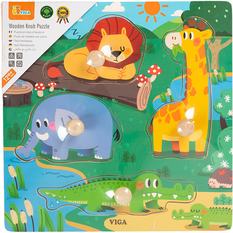 Viga puzzle avec boutons, h : 26 mm, l : 22 cm, l : 22 cm, 1 pièce