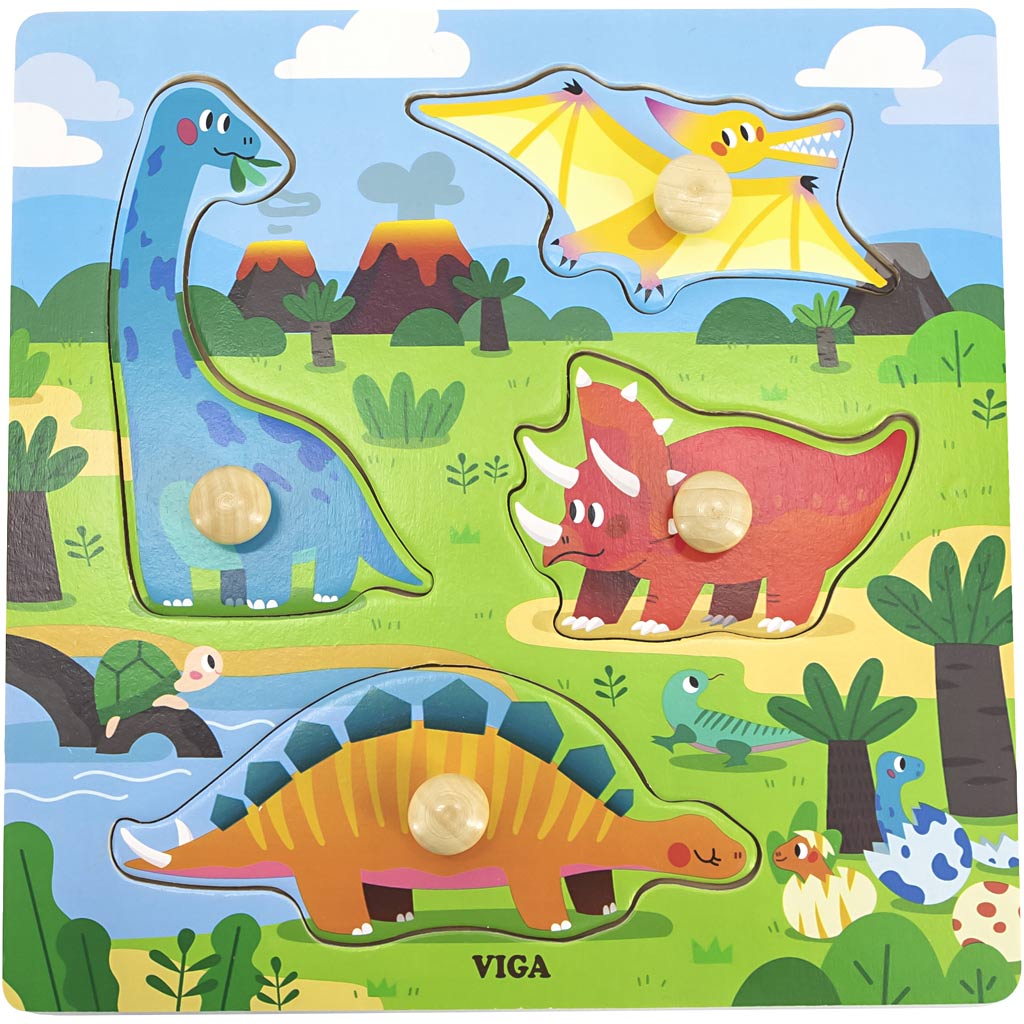 Viga puzzle avec boutons, h : 26 mm, l : 22 cm, l : 22 cm, 1 pièce