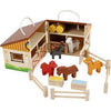 Écurie pour chevaux jouet Viga, dimensions 24,5x16,5x15 cm, 1 boîte
