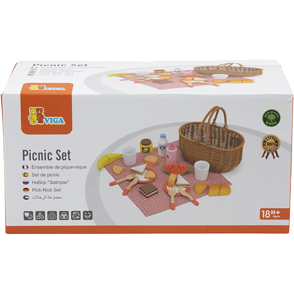 Set pique-nique Viga, h: 23 cm, l: 25 cm, l: 14,5 cm, 30 pièces 1 boîte