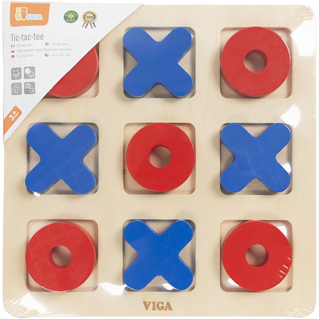 Viga tic-tac-toe, h : 0,9 cm, l : 22, l : 22 cm, 1 pièce