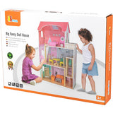 Https : www.ccobby.nl viga-dollhouse-size-73x113x30-cm-14-parts-1-piece - afbeelding 2