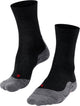 Falke tk5 chaussettes de marche en laine fine anti-ampoules en matériau fonctionnel hommes noir - taille 39-41