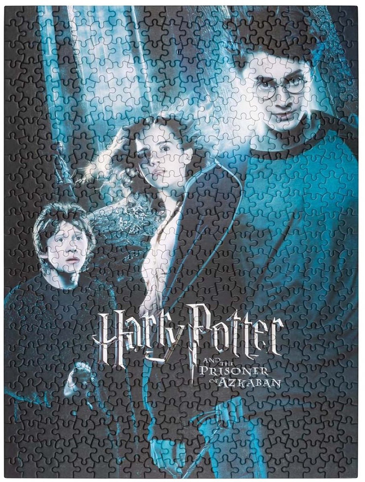 Harry Potter, puzzle 500 pièces et le prisonnier d'azkaban avec boîte cylindrique, noir bleu