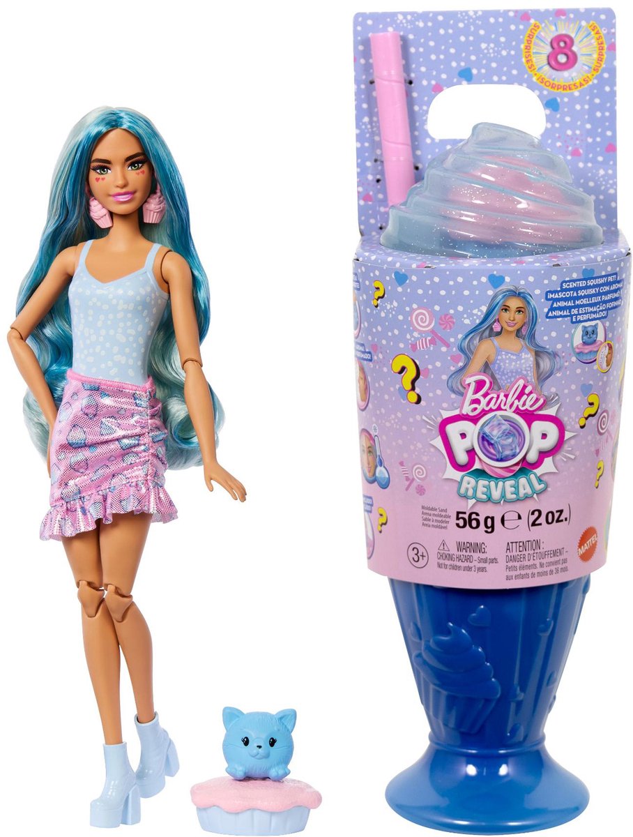 Barbie Pop Reveal Sweet Treats Série bleu