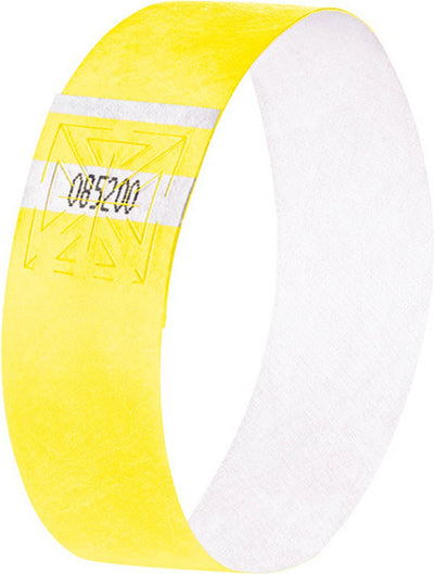 Bandes d'événement en gel - super soft - 255x25mm - 120 pièces - jaune fluorescent - si-eb218