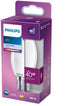 Lampe LED Philips - lampe bougie avec culot E14 - lumière blanc froid : 4000k - 40w - verre dépoli