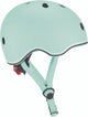 Casque enfant Globber - go up - vert pastel - réglable 45-51cm - avec éclairage - coque extérieure en polycarbonate solide