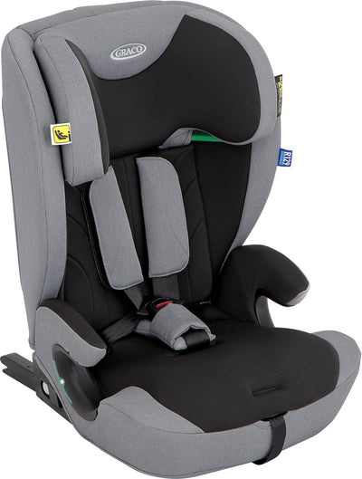 Graco energi i-size r129 - meteor - siège auto avec isofix et top tether - de 76 à 150 cm (env. 15 mois à 12 ans)