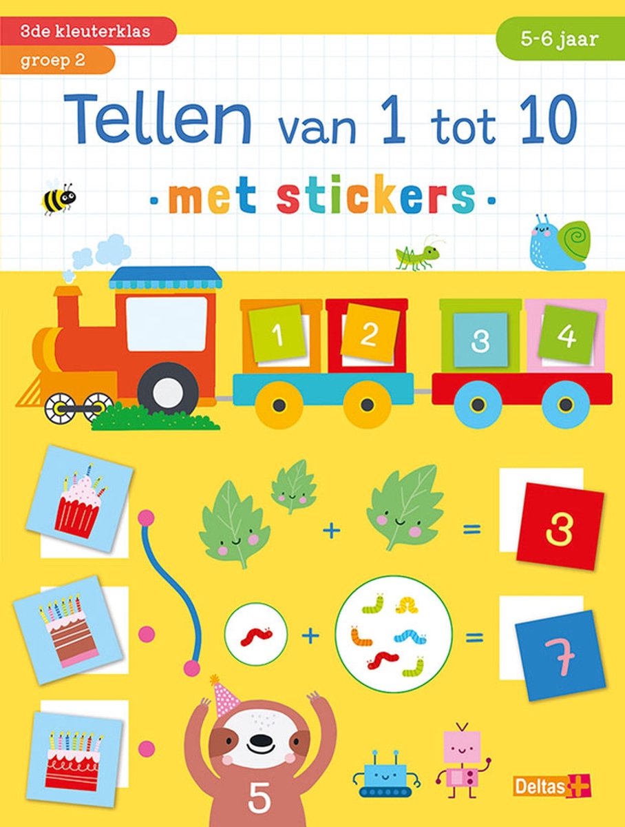 Deltas compte de 1 à 10 avec des autocollants (5-6 ans)