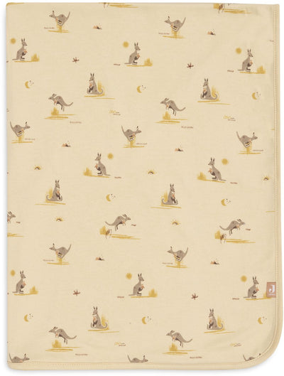 Jollein couverture bébé berceau - 75x100cm - jersey - kangourous