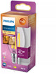 Bougie LED Philips transparente - 40 W - E14 - lumière blanc chaud dimmable