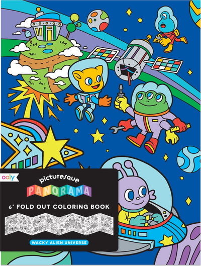 Ooly - panorama pittoresque - univers extraterrestre farfelu - carnet de dessins
