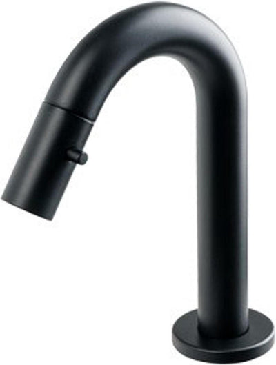 Robinet de WC Plieger Lupo 2.0 – Robinet de lavabo à poser – Modèle bas – Bec 10,1 cm – Garantie 10 ans – Noir mat
