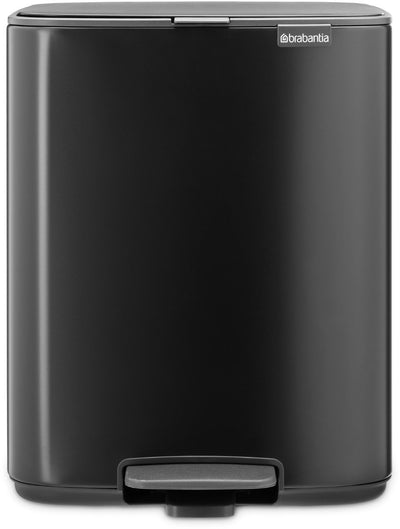 Poubelle à pédale Brabantia bo - 12 litres - noir mat