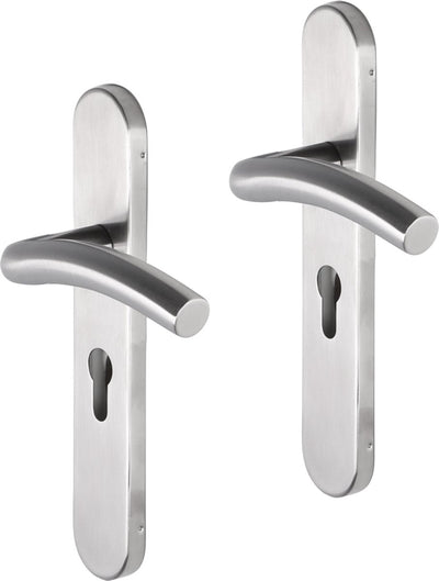Impresso Conway en acier inoxydable brossé sur bouclier ovale