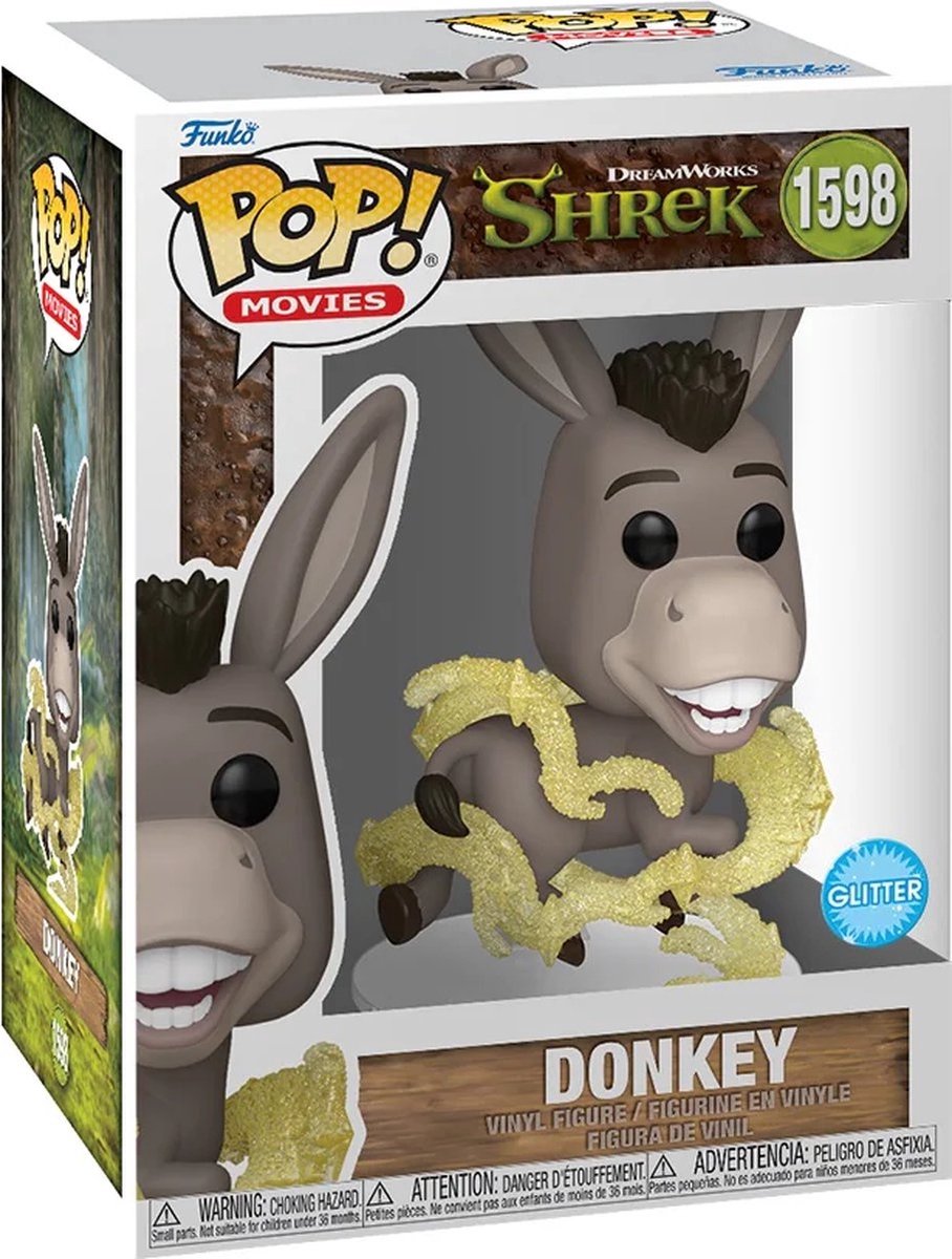 Films Funko pop : Shrek - âne « paillettes » pop #1598