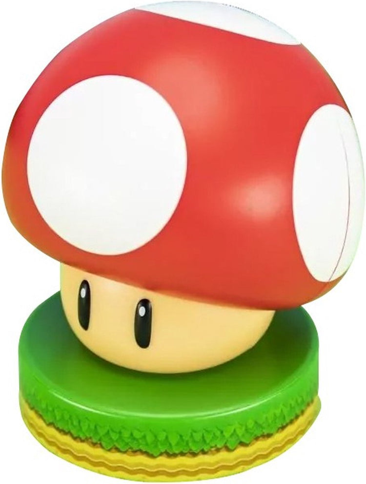 Paladone Super Mario Super Mushroom Icon Light – Veilleuse officielle Nintendo, alimentée par batterie