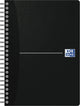 Bloc à spirales Oxford Smart noir - a5 - ligné - couverture souple - 90 feuilles
