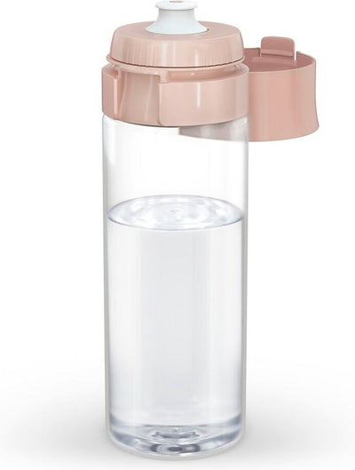 Brita - gourde vitale pour adultes - 0,6 l - abricot - avec 2 cartouches filtrantes microdisques - idéale pour les gourdes