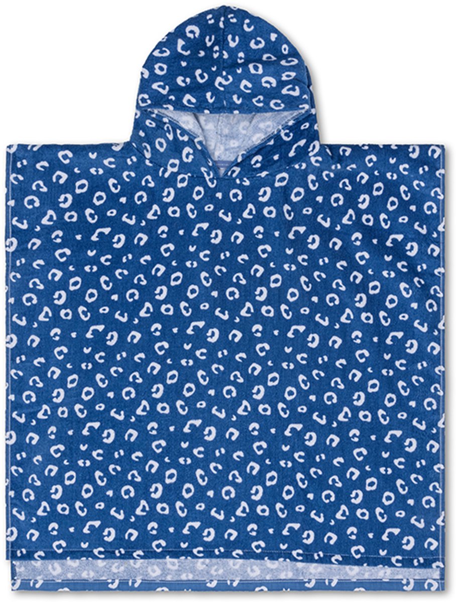 Léopard | Blue Beach Poncho 65 x 65 cm