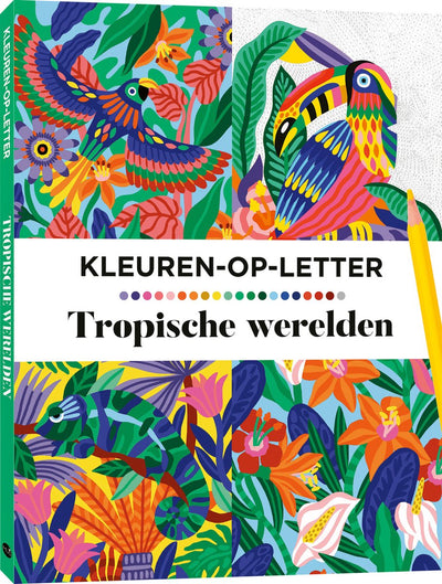 Mondes tropicaux créatifs couleur par lettre de Sparrow