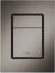WC à panneau de commande Grohe skate cosmopolitan s - vertical - double chasse - graphite dur brossé (anthracite mat) - taille mince