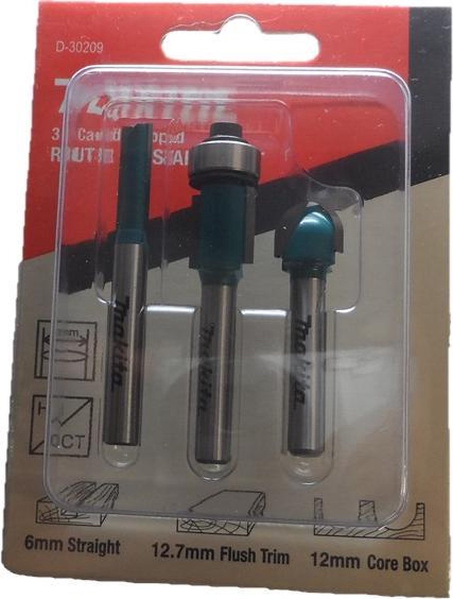 Makita d-30209 jeu de couteaux - 6mm - 3 pièces