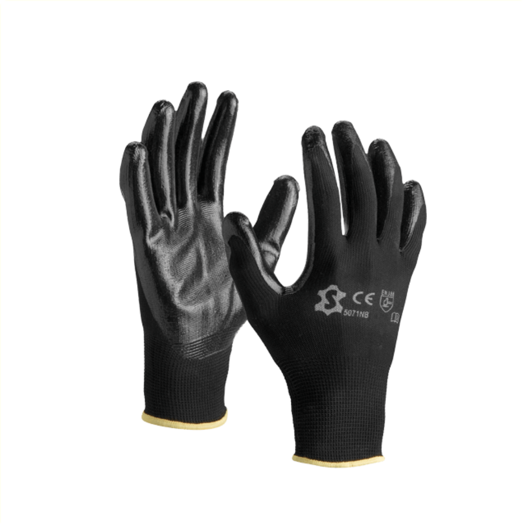 Cg1201a gant nitrile polyester 8 l