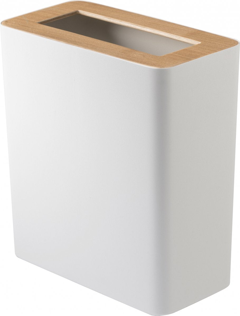 Poubelle Yamazaki - carrée - rebord - blanc
