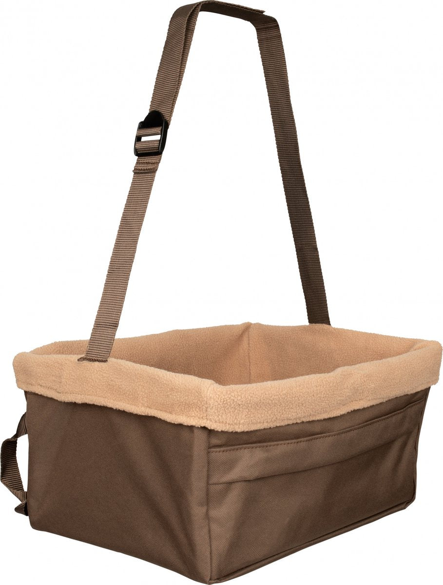 Petsafe happy ride rehausseur - siège auto pour petits chiens - rehausseur pour voiture - disponible en 3 tailles - couleur marron - grand