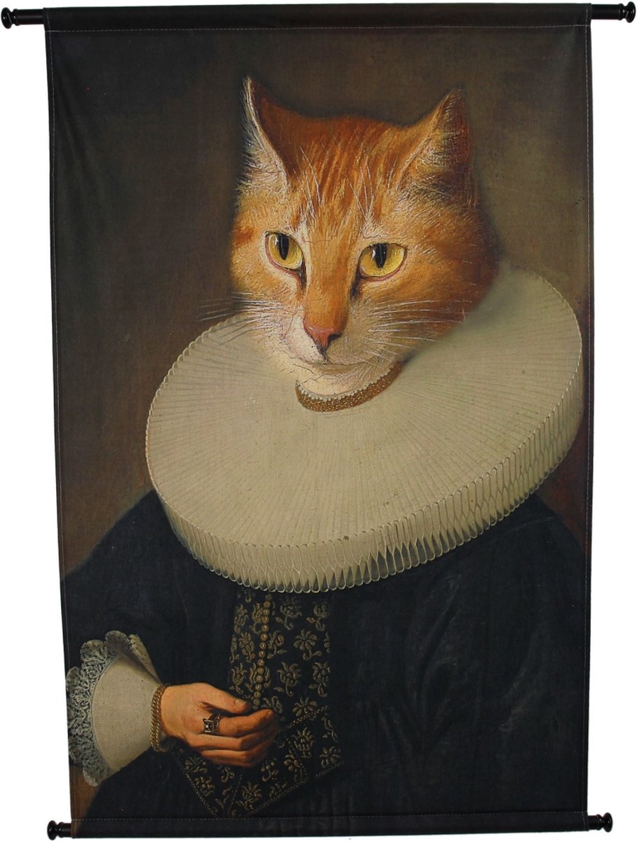 Collection Hd tenture murale chat marron 110x3x83cm