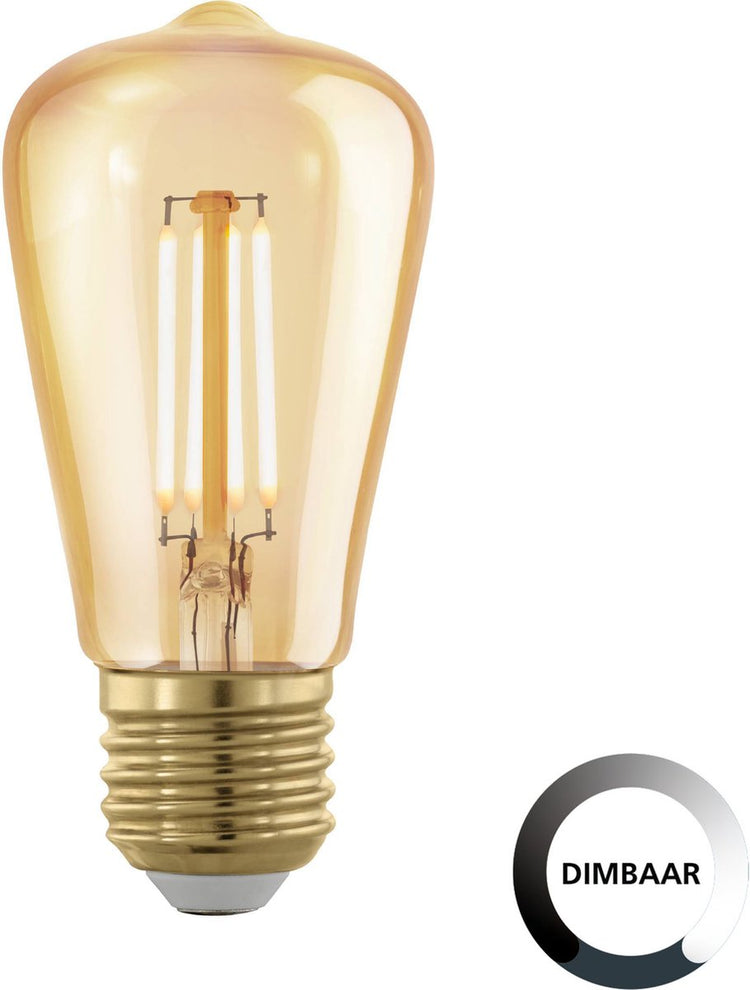 Source lumineuse LED Eglo - ø4,8 cm - E27 - 320lm - âge d'or - dimmable avec variateur LED